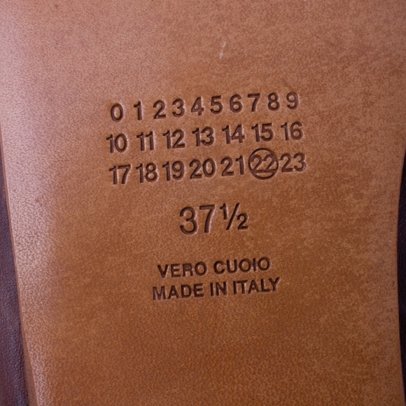 MAISON MARGIELA Brown Leather Strappy Sandals size 37.5 - Picture 6 of 8